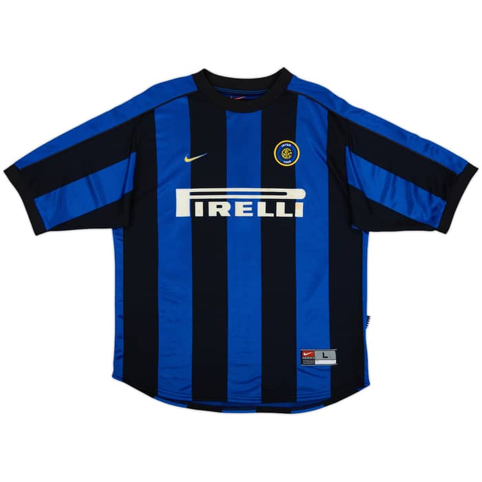 1999-00 Inter Milan Home Shirt Ronaldo #9 - 8/10 - (L)