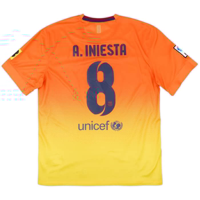 2012-13 Barcelona Away Shirt A.Iniesta #8 - 8/10 - (L)