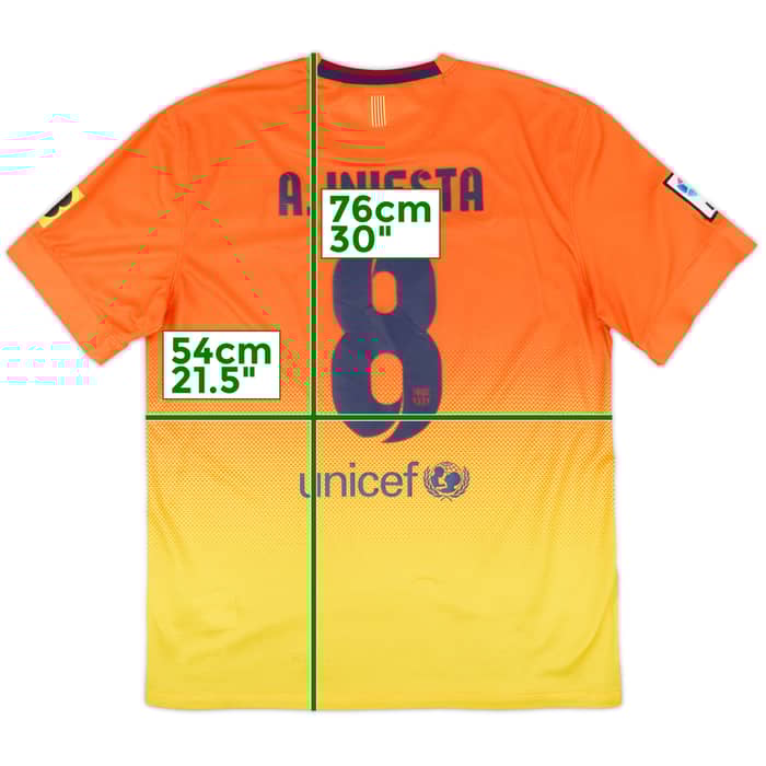 2012-13 Barcelona Away Shirt A.Iniesta #8 - 8/10 - (L)