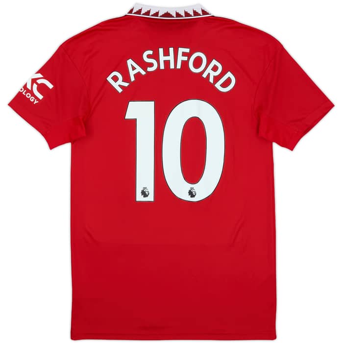 2022-23 Manchester United Home Shirt Rashford #10 - 9/10 - (S)