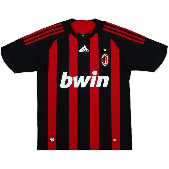 2008-09 AC Milan Home Shirt - 5/10 - (XL.Boys)