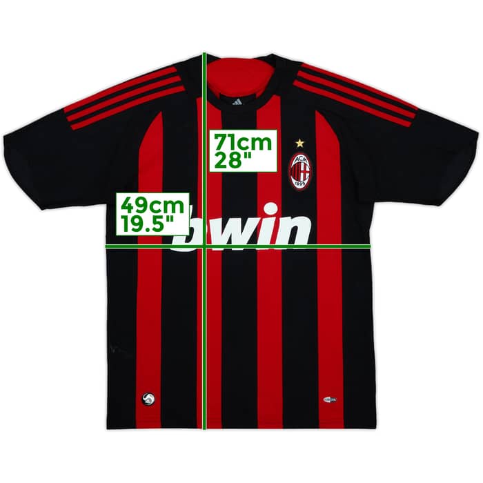 2008-09 AC Milan Home Shirt - 5/10 - (XL.Boys)
