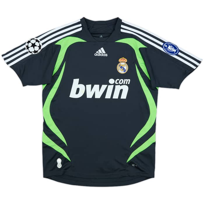 2007-08 Real Madrid CL Third Shirt - 8/10 - (L.Boys)