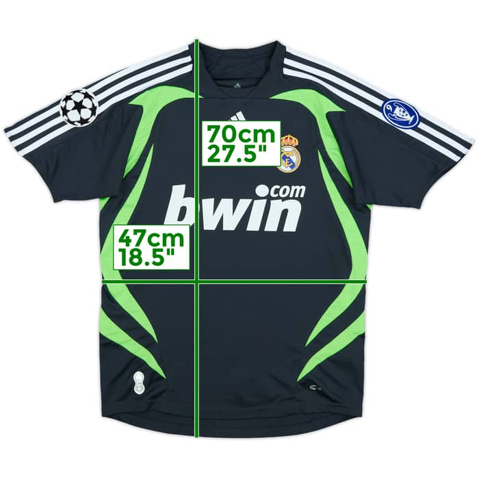 2007-08 Real Madrid CL Third Shirt - 8/10 - (L.Boys)