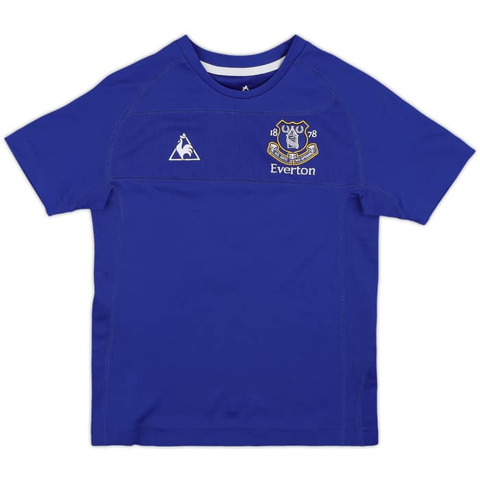 2010-11 Everton Home Shirt Neville #18 - 8/10 - (M.Boys)