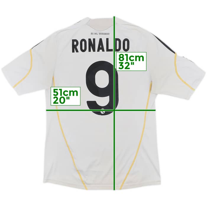 2009-10 Real Madrid Home Shirt Ronaldo #9 - 4/10 - (M)
