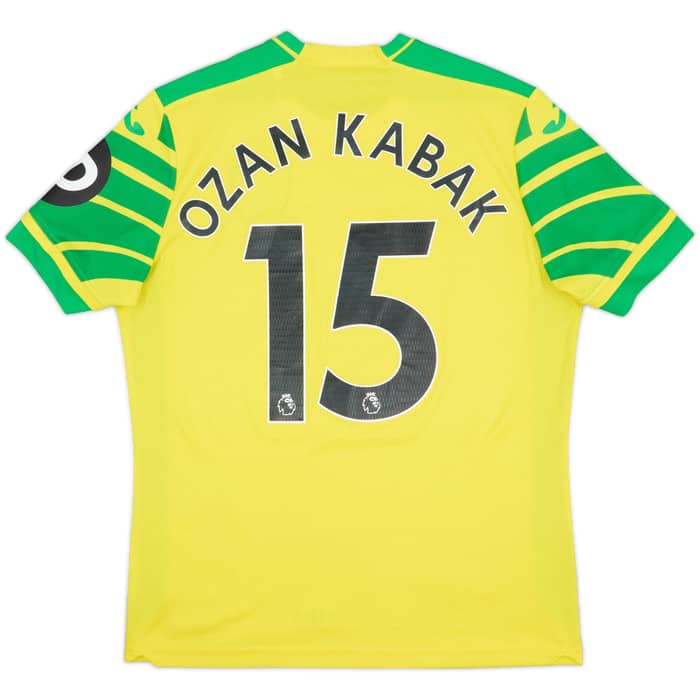 2021-22 Norwich Home Shirt Ozan Kabak #15 - 8/10 - (M)