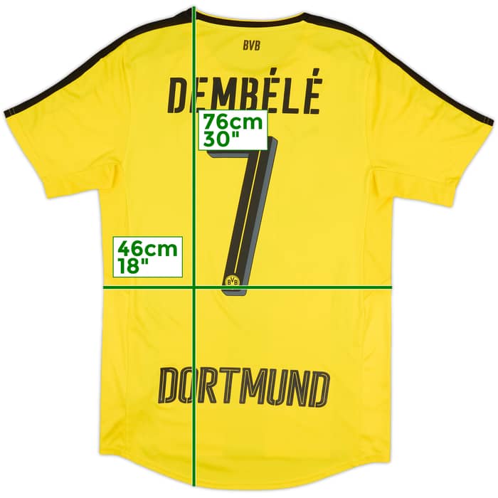 2016-17 Borussia Dortmund Home Shirt Dembele #7 - 8/10 - (S)