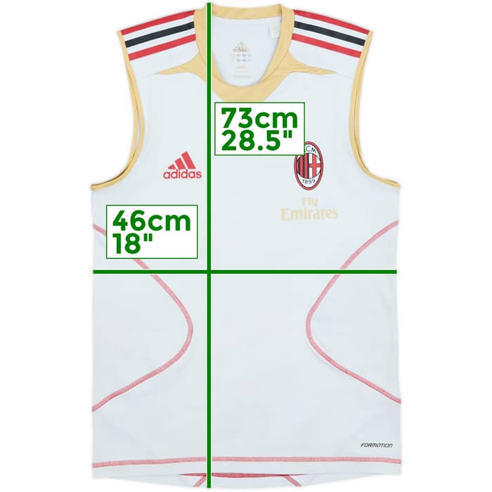 2010-11 AC Milan adidas Formotion Training Vest - 5/10 - (S)