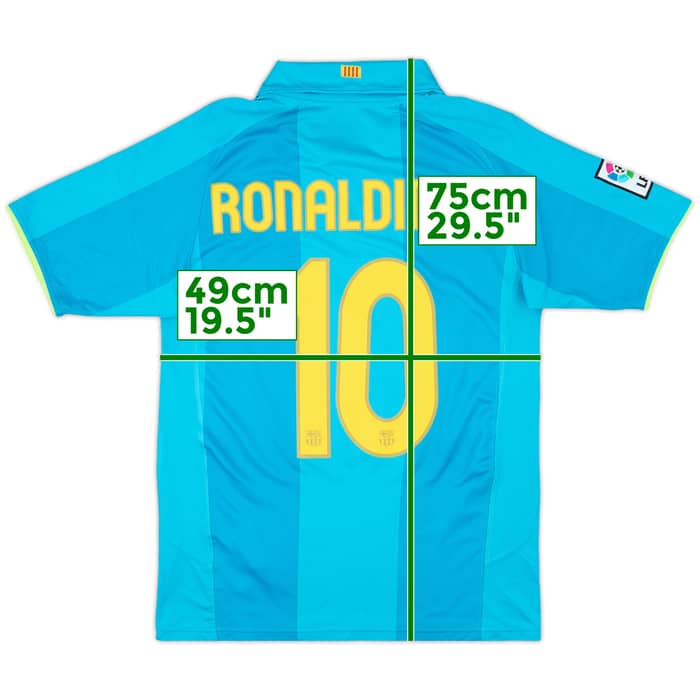 2007-09 Barcelona Away Shirt Ronaldinho #10 - 10/10 - (S)