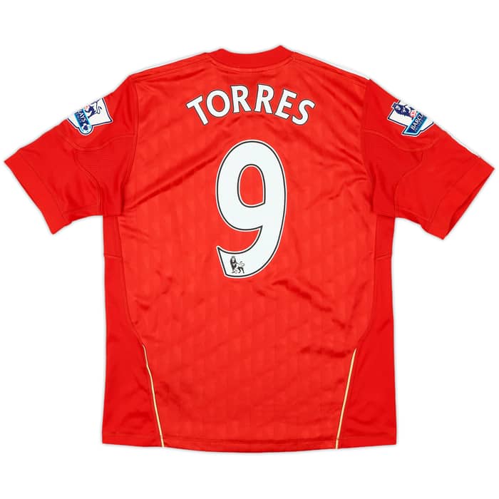 2010-12 Liverpool Home Shirt Torres #9 - 8/10 - (L.Boys)