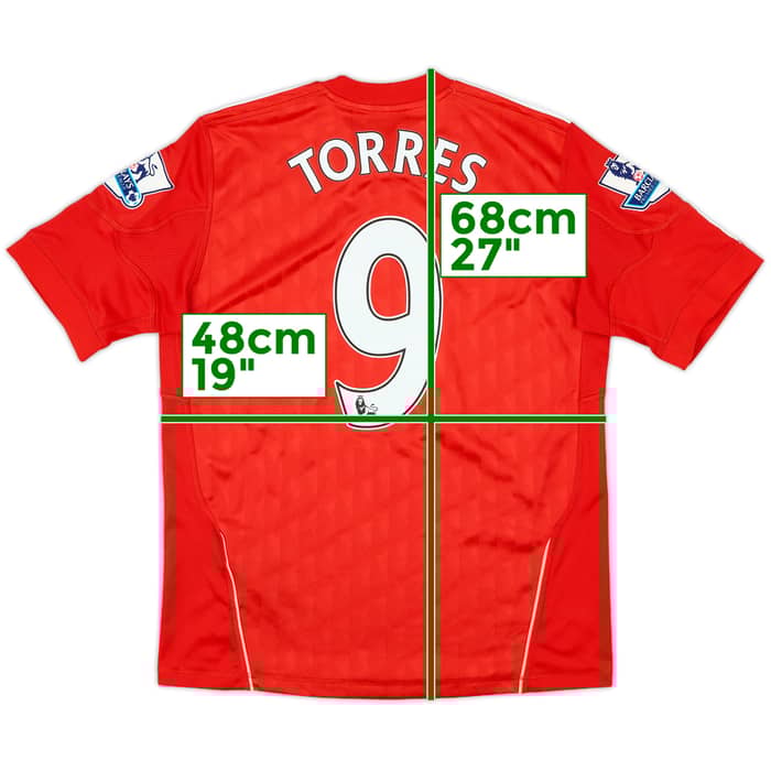 2010-12 Liverpool Home Shirt Torres #9 - 8/10 - (L.Boys)