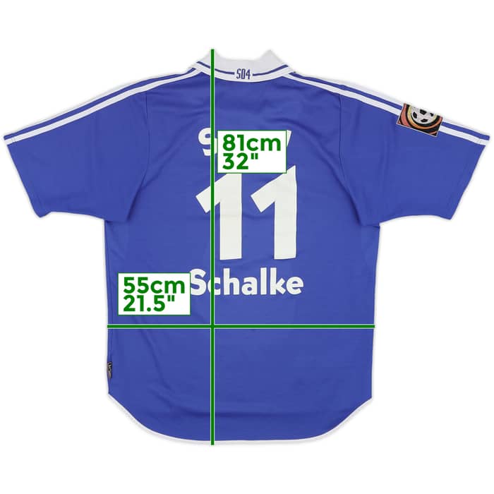 2000-01 Schalke Home Shirt Sand #11 - 6/10 - (M)