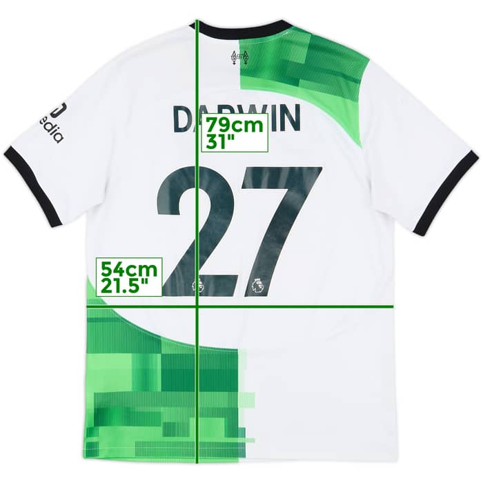 2023-24 Liverpool Away Shirt Darwin #27 - 7/10 - (L)