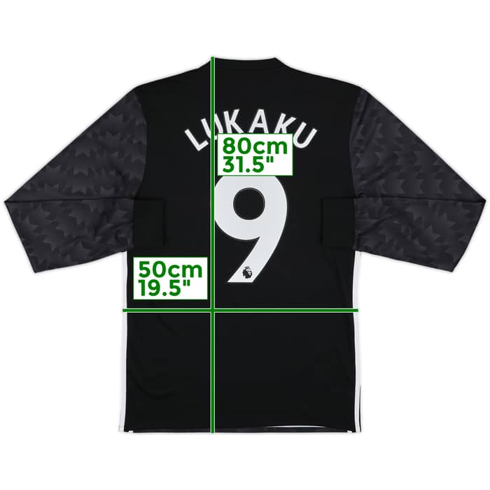 2017-18 Manchester United Away L/S Shirt Lukaku #9 - 8/10 - (S)
