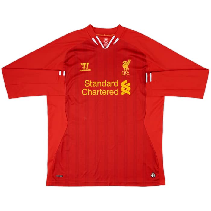 2013-14 Liverpool Home L/S Shirt Gerrard #8 - 6/10 - (XXL)