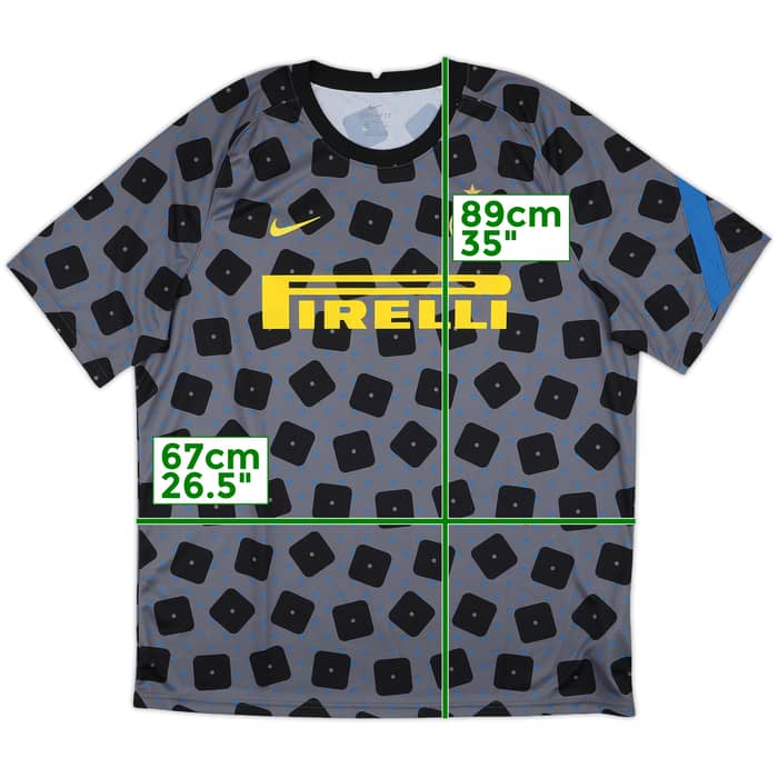 2020-21 Inter Milan Nike Pre-Match Training Shirt - 10/10 - (XXL)