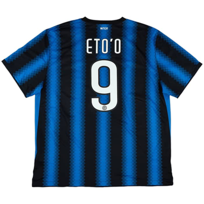 2010-11 Inter Milan Home Shirt Eto'o #9 - 10/10 - (XXL)