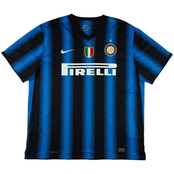 2010-11 Inter Milan Home Shirt Eto'o #9 - 10/10 - (XXL)