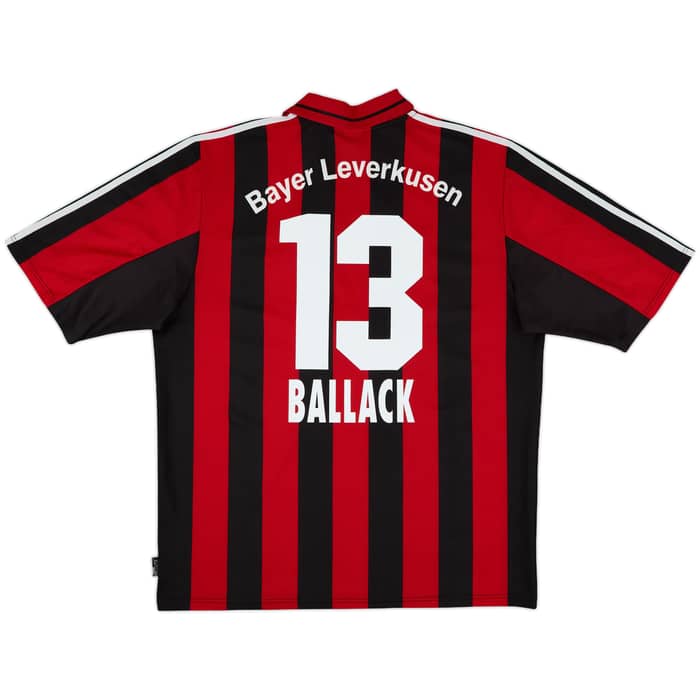 2000-01 Bayer Leverkusen Home Shirt Ballack #13 - 8/10 - (XL)
