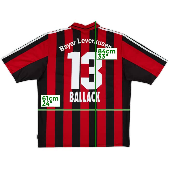 2000-01 Bayer Leverkusen Home Shirt Ballack #13 - 8/10 - (XL)
