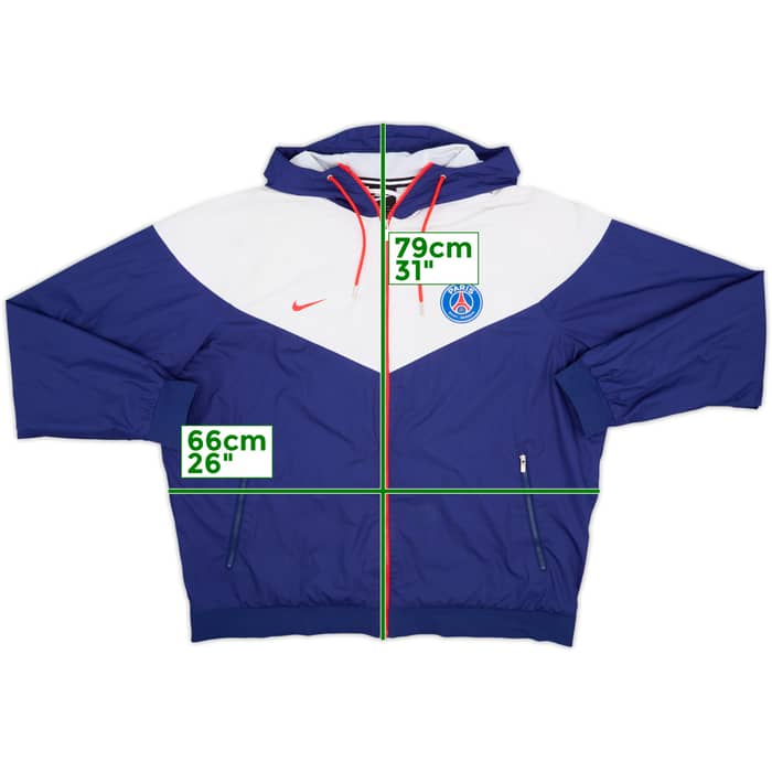 2018-19 Paris Saint-Germain Nike Hooded Rain Jacket - 8/10 - (XXL)