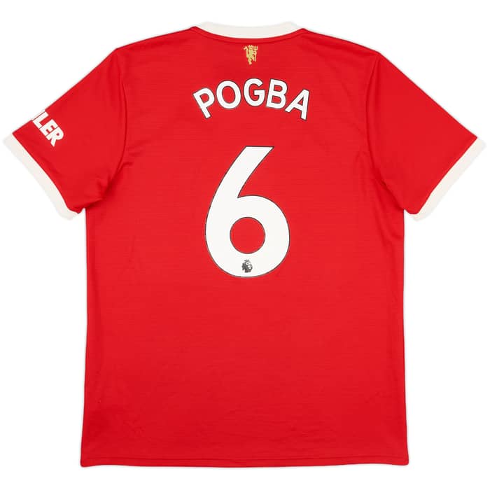 2021-22 Manchester United Home Shirt Pogba #6 - 7/10 - (L)