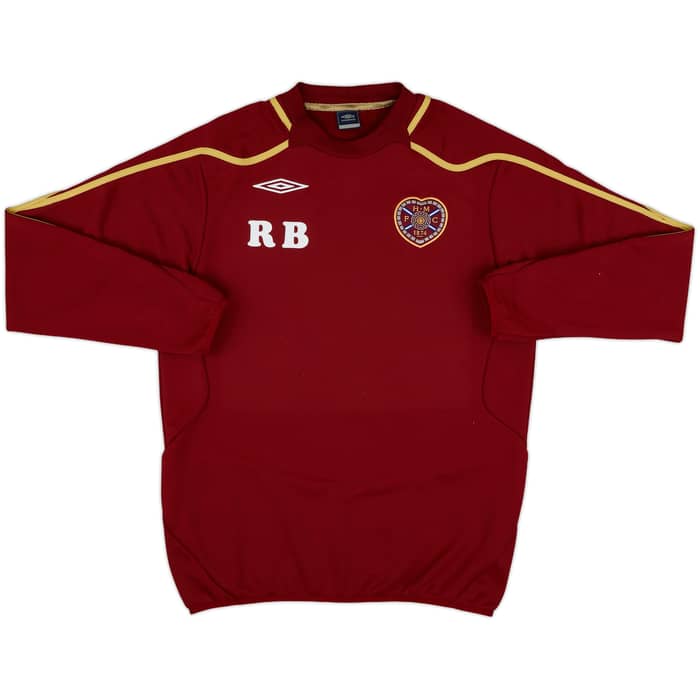 2007-08 Hearts Umbro Staff Issue 1/4 Zip Drill Top RB - 9/10 - (L)