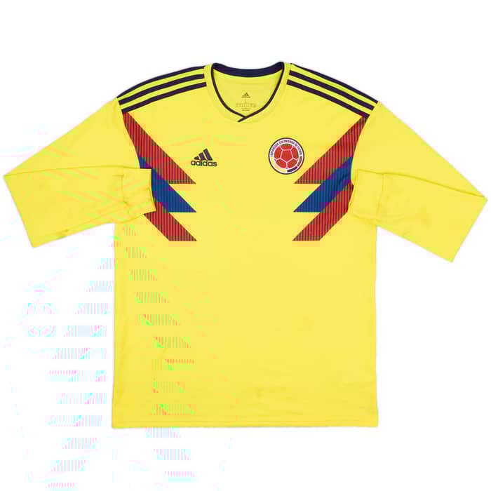 2018-19 Colombia Home L/S Shirt - 7/10 - (L)