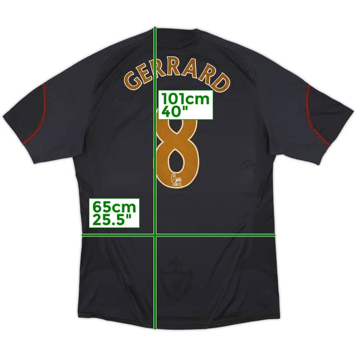 2009-10 Liverpool Away Shirt Gerrard #8 - 8/10 - (XL)