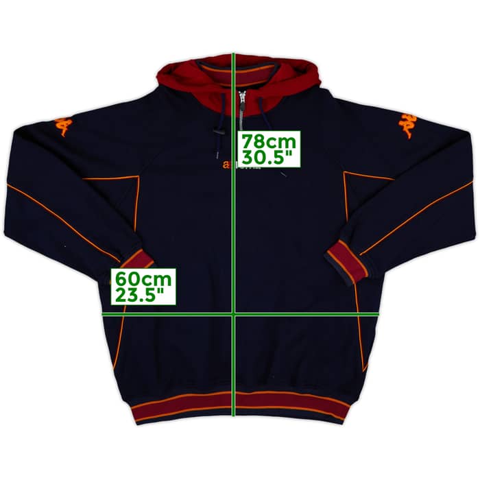 2002-03 Roma Kappa 1/4 Zip Sweat Top - 7/10 - (XL)