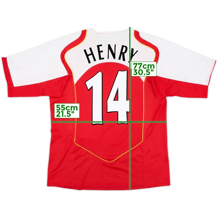 2004-05 Arsenal Home Shirt Henry #14 - 8/10 - (L)