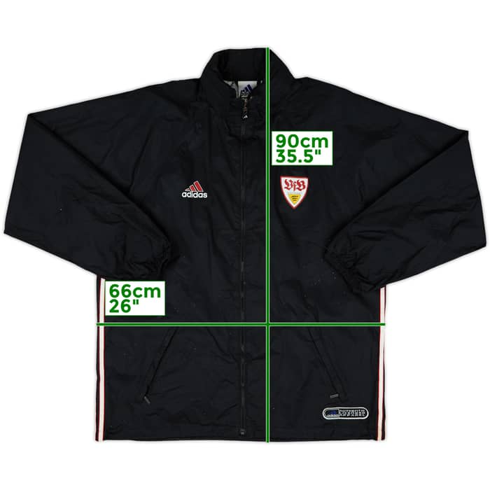 1999-00 Stuttgart adidas Hooded Rain Jacket - 3/10 - (L)