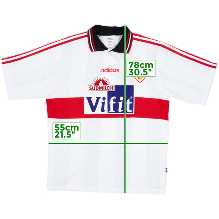 1996-97 Stuttgart Home Shirt - 8/10 - (L)