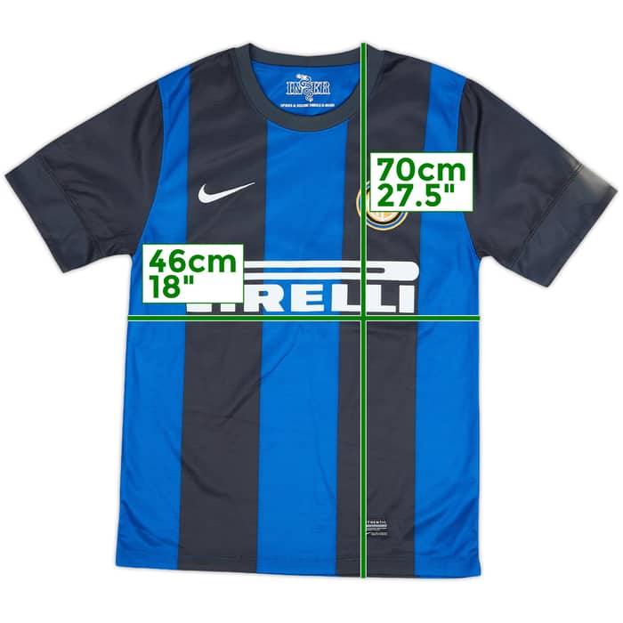 2012-13 Inter Milan Home Shirt - 8/10 - (XL.Boys)