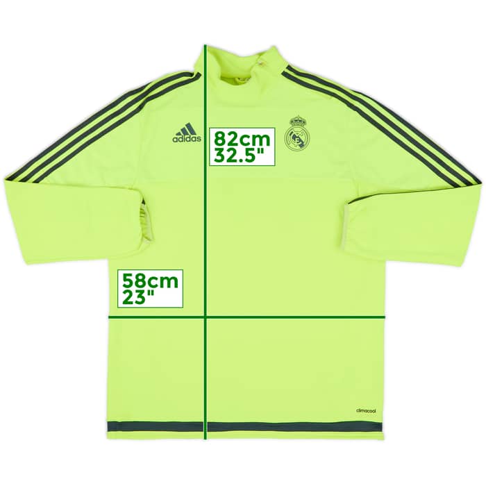 2015-16 Real Madrid adidas 1/4 Zip Drill Top - 8/10 - (L)
