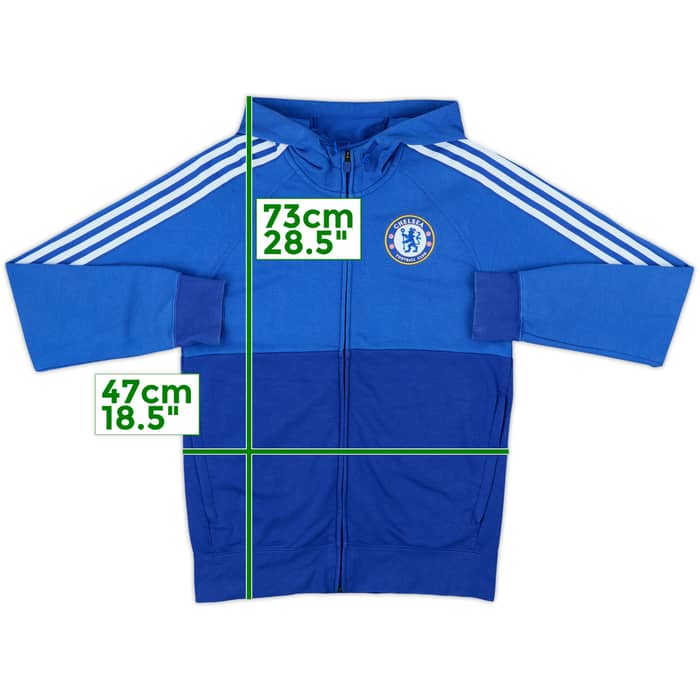 2014-15 Chelsea adidas Hooded Track Jacket - 8/10 - (S)
