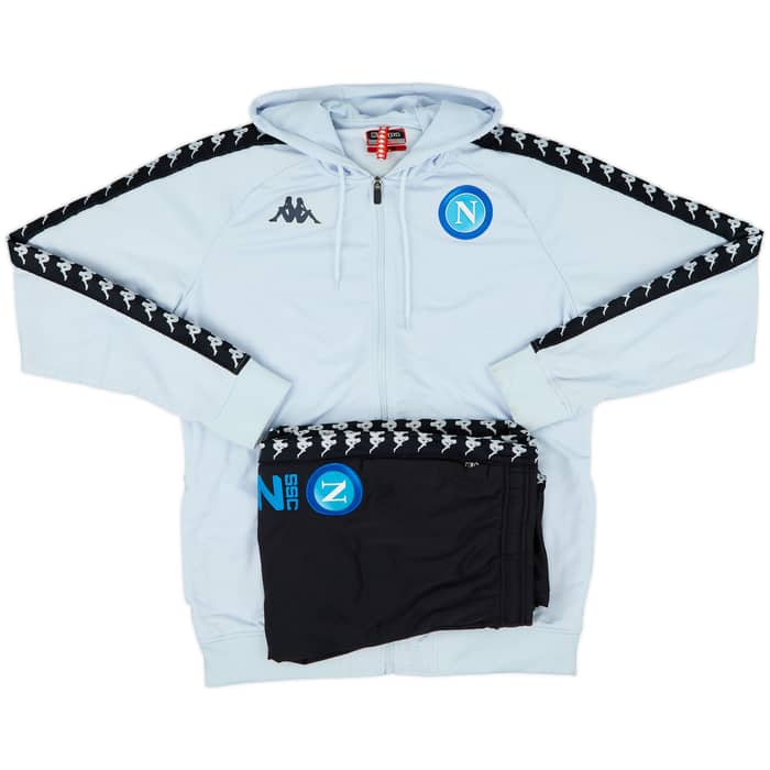 2018-19 Napoli Kappa Hooded Tracksuit - 8/10 - (XL)