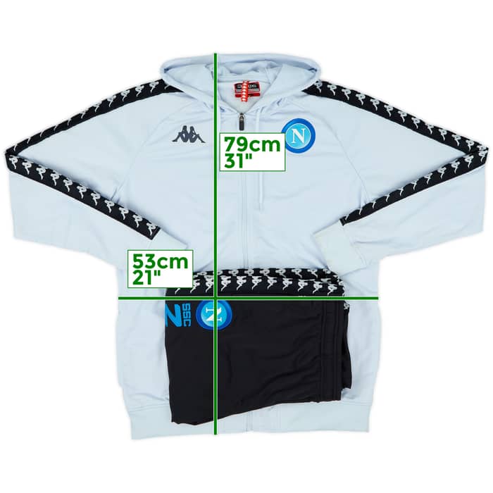 2018-19 Napoli Kappa Hooded Tracksuit - 8/10 - (XL)