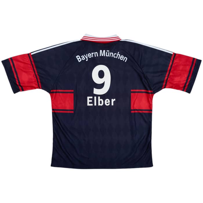 1997-99 Bayern Munich Home Shirt Elber #9 - 8/10 - (XL)