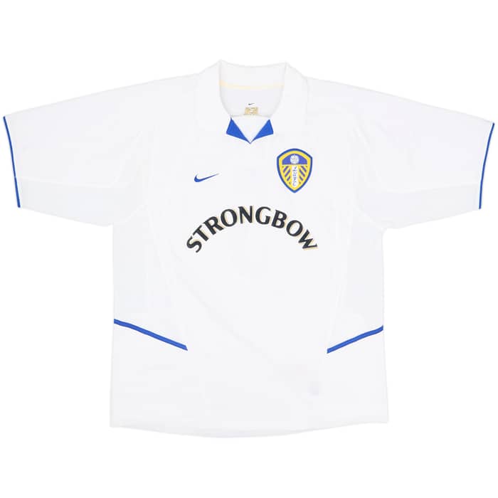 2002-03 Leeds United Home Shirt Radebe #5 - 8/10 - (L)