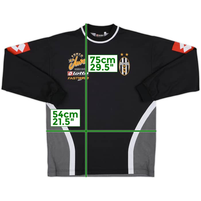 2001-02 Juventus 'Scuola Calcio' Lotto Training L/S Shirt - 8/10 - (M)