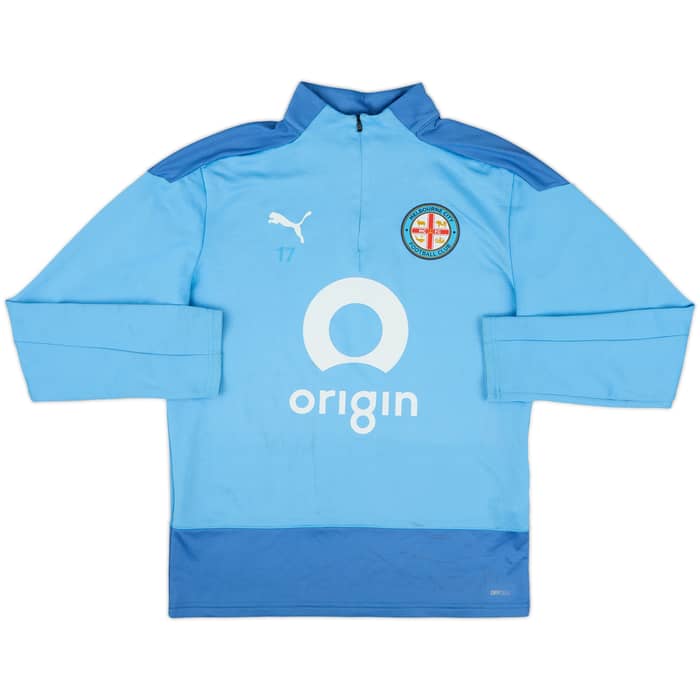 2022-23 Melbourne City Puma Women's Player Issue 1/4 Zip Training Top #17 - 5/10 - (M)