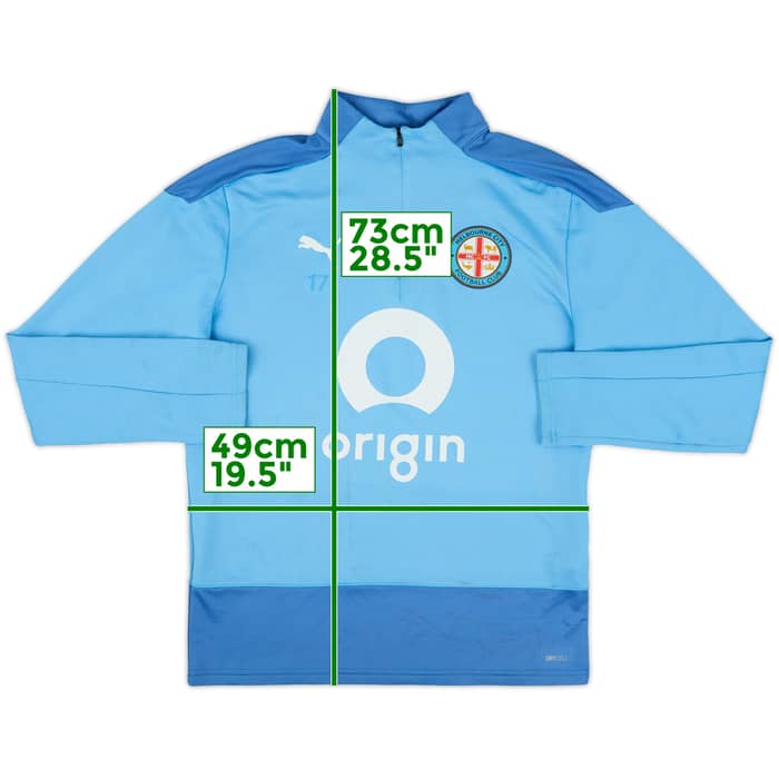 2022-23 Melbourne City Puma Women's Player Issue 1/4 Zip Training Top #17 - 5/10 - (M)