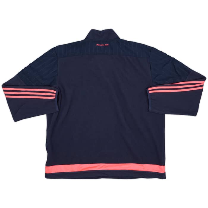 2015-16 Bayern Munich adidas 1/4 Zip Fleece Top - 9/10 - (XL)