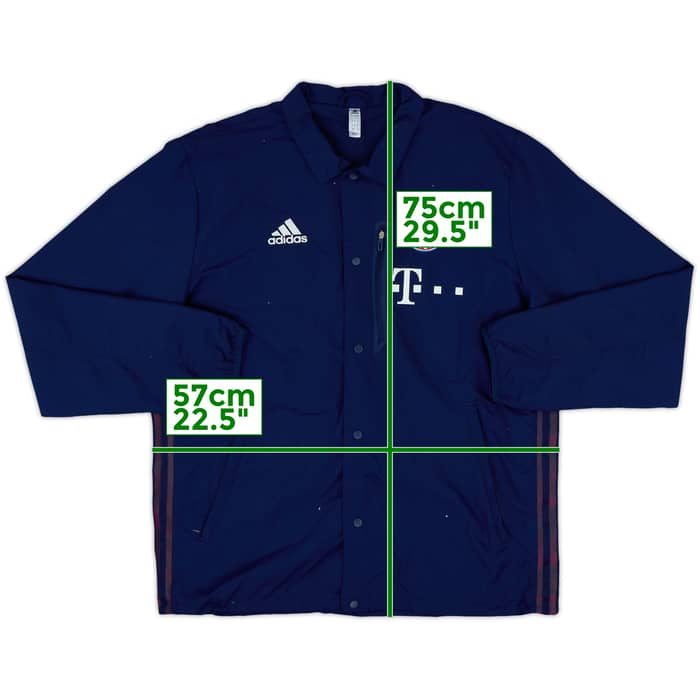 2021-22 Bayern Munich adidas Coach Jacket - 8/10 - (M)