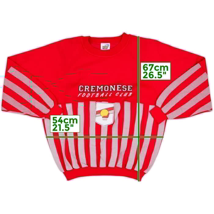 1990-91 Cremonese Le Felpe Dei Grandi Club Sweat Top - 8/10 - (L)