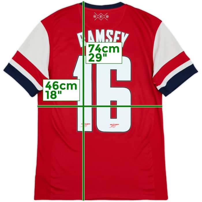 2012-14 Arsenal Home Shirt Ramsey #16 - 6/10 - (S)