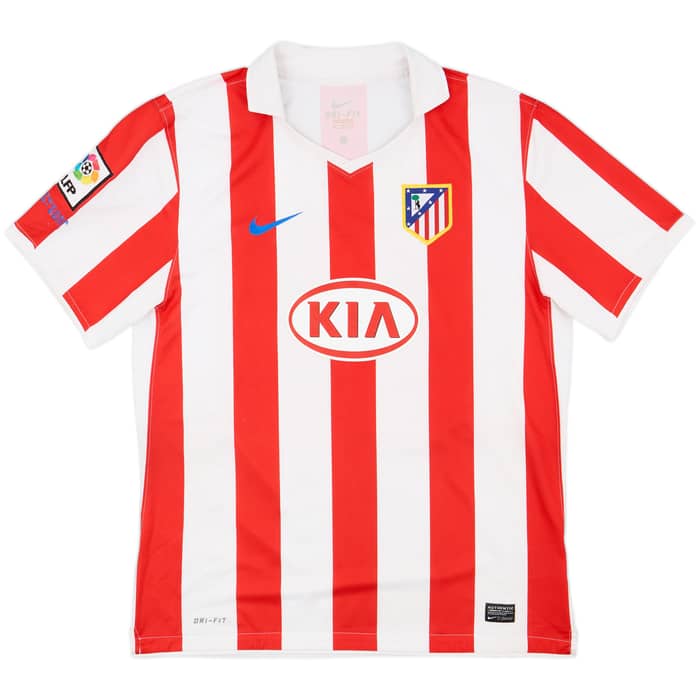 2010-11 Atletico Madrid Home Shirt Forlan #7 - 9/10 - (XL)