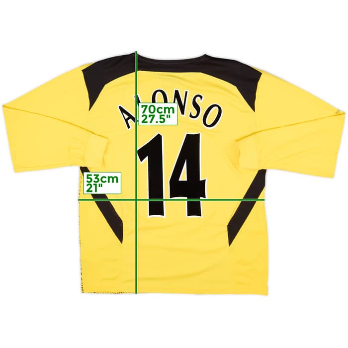 2004-06 Liverpool Away L/S Shirt Alonso #14 - 7/10 - (L)